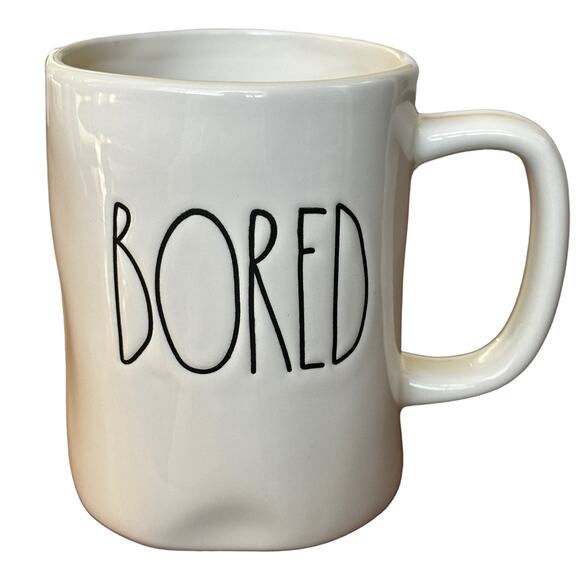 Rae Dunn Bored Coffee Mug Artisan Collection By Magenta Farmhouse Humor - Picture 1 of 4